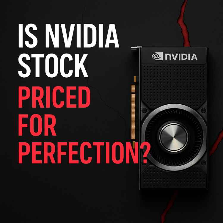 Thumbnail with NVIDIA GPU on dark background and red cracks, symbolizing overvaluation risks and market pressure.