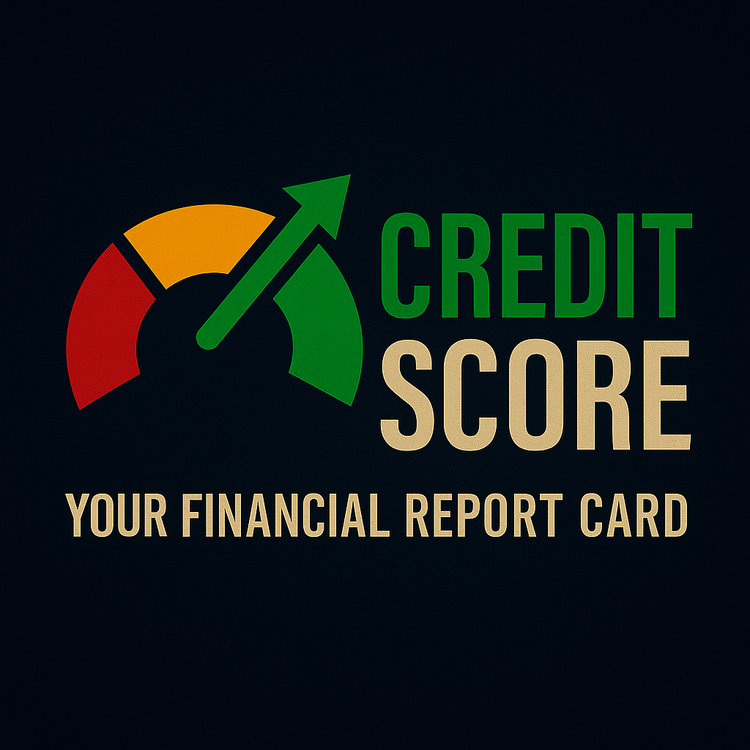 A credit score gauge dial from red to green with icons for housing, insurance, and jobs, symbolizing how credit scores affect life decisions.