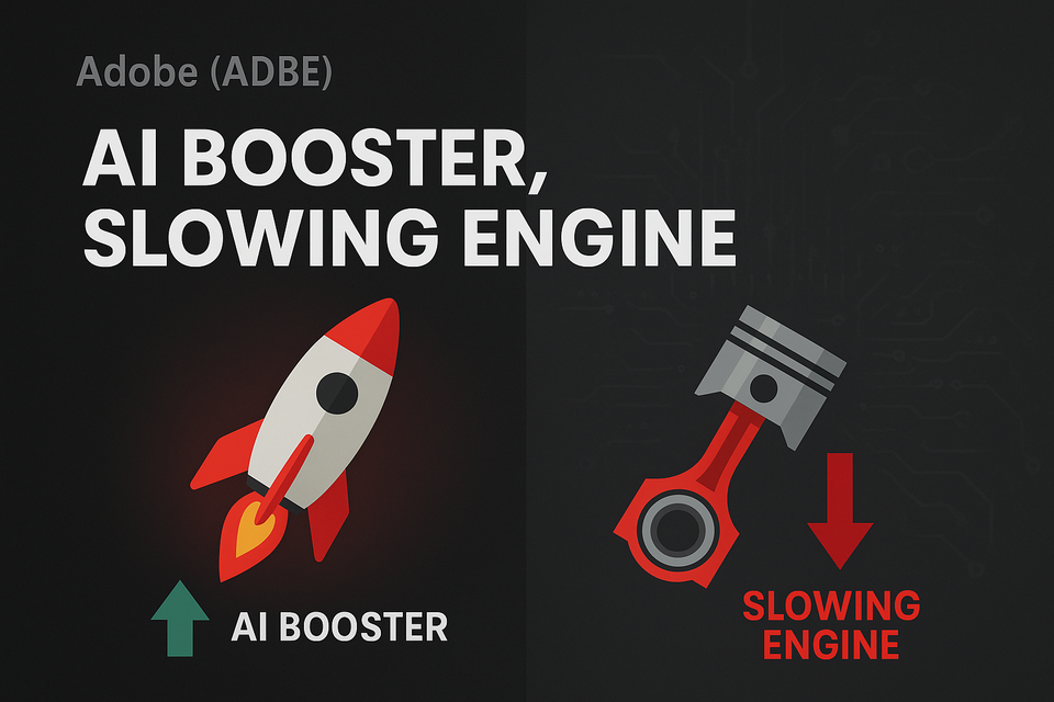 Adobe (ADBE): AI rocket, slowing engine – cash strong, growth losing momentum.